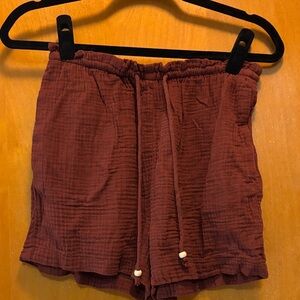 H&M High Waist Brown Shorts